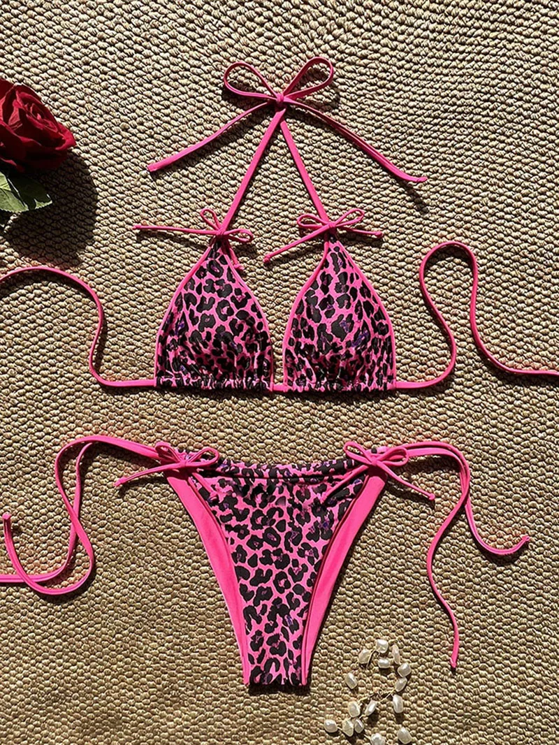 Leopard print bikini swimsuit - Available colors