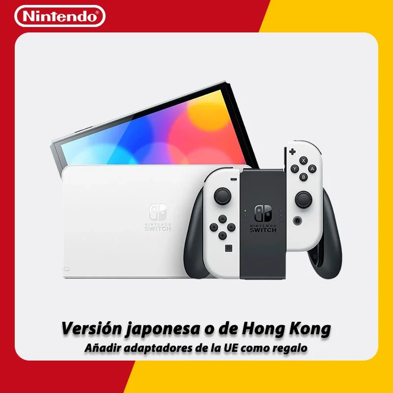 Nintendo Switch OLED Game Console with white or neon (64GB