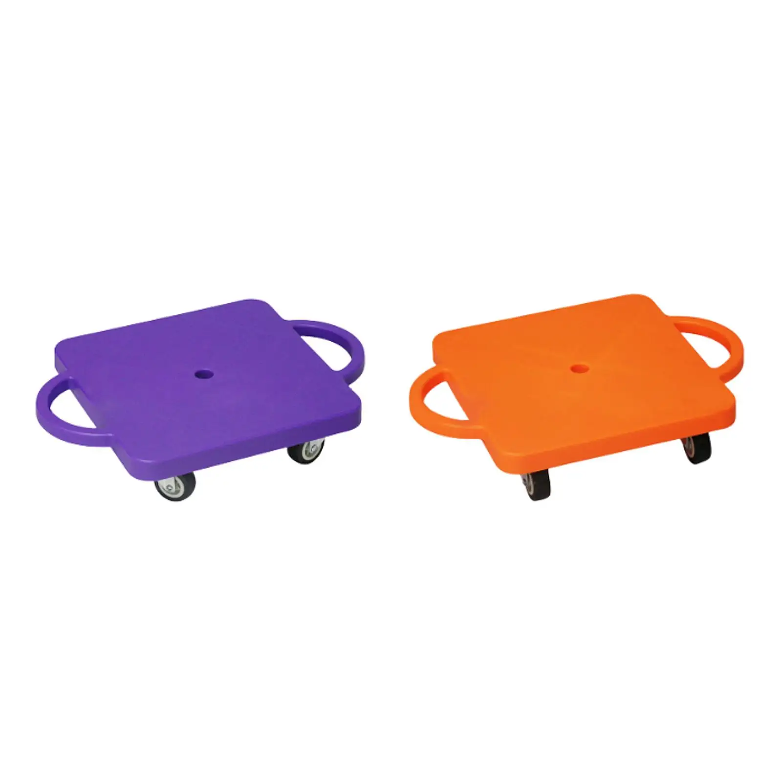 Scooter Board with Handles Square Portable 11.8 Inches Sit Down Scooter for Gym Backyard Indoor Outdoor Activities Playground