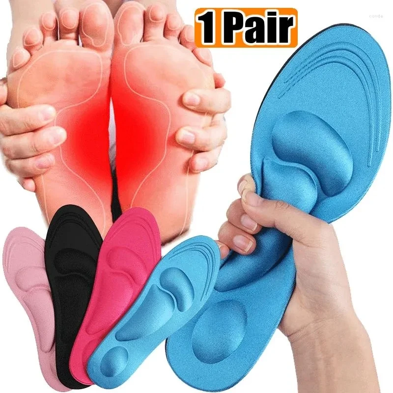 

5D Soft Massage Insoles Memory Foam Cushion Orthopedic Pain Relief Sponge Pad Sports Shoe Pads Men Women Flat Feet Arch Insole