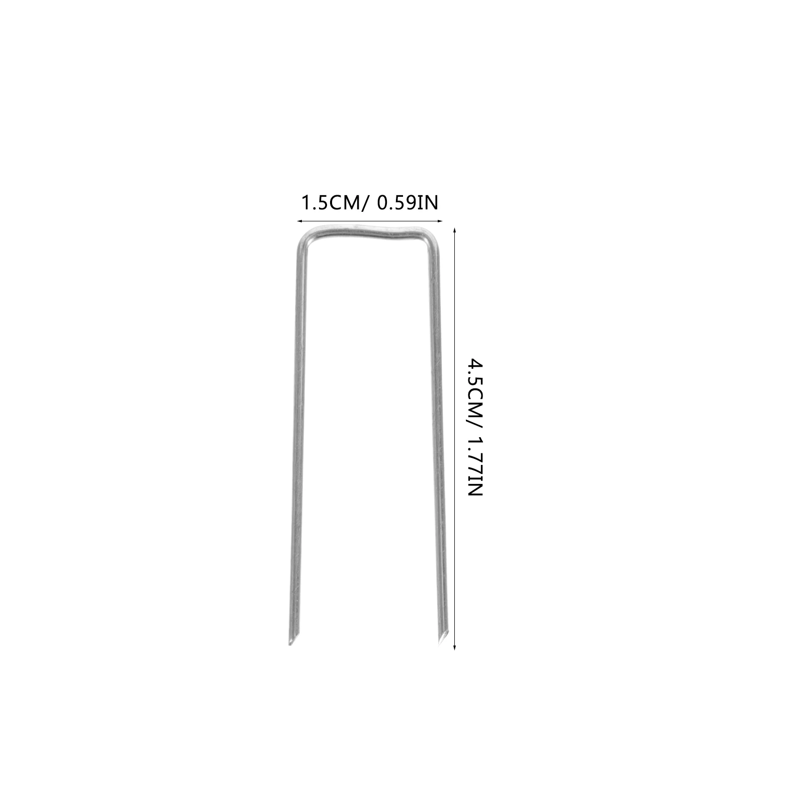 100Pcs U 자형 정원 핀 다용도 화환 공예 핀 만들기 꽃꽂이 도구 내구성 마당 잔디 텐트 스테이크 고정 페그
