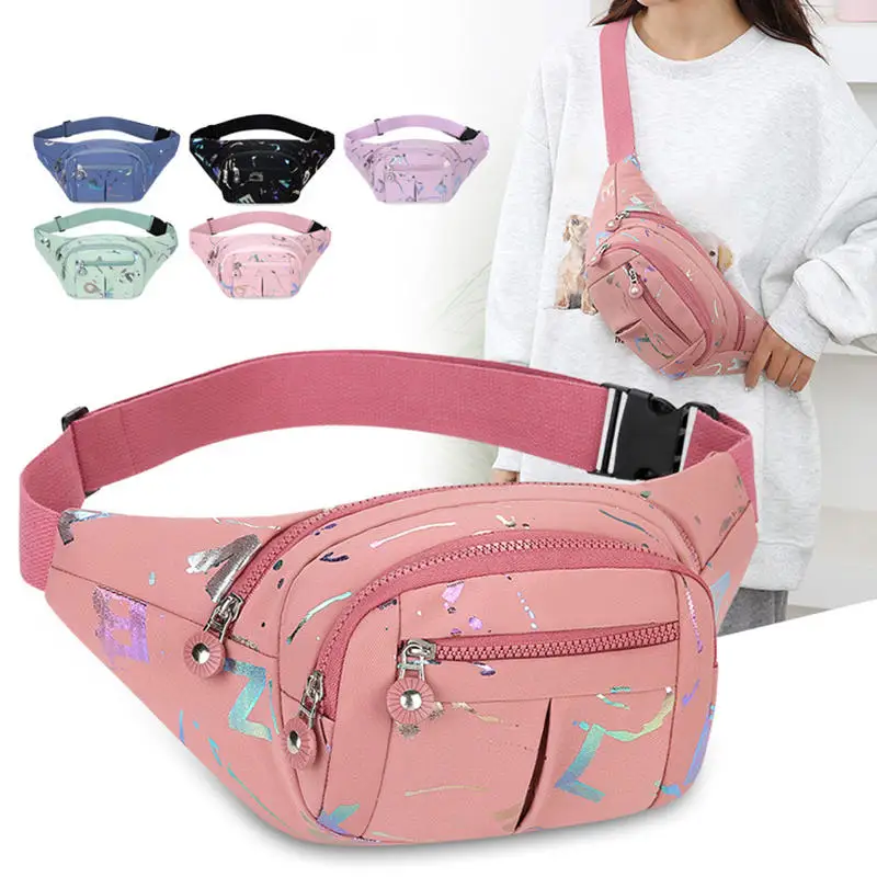 Hommes femmes taille mode multifonctionnel Fanny Pack pour unisexe sac ceinture fesses hanche ventre épaule bandoulière bandoulière côté sac à main