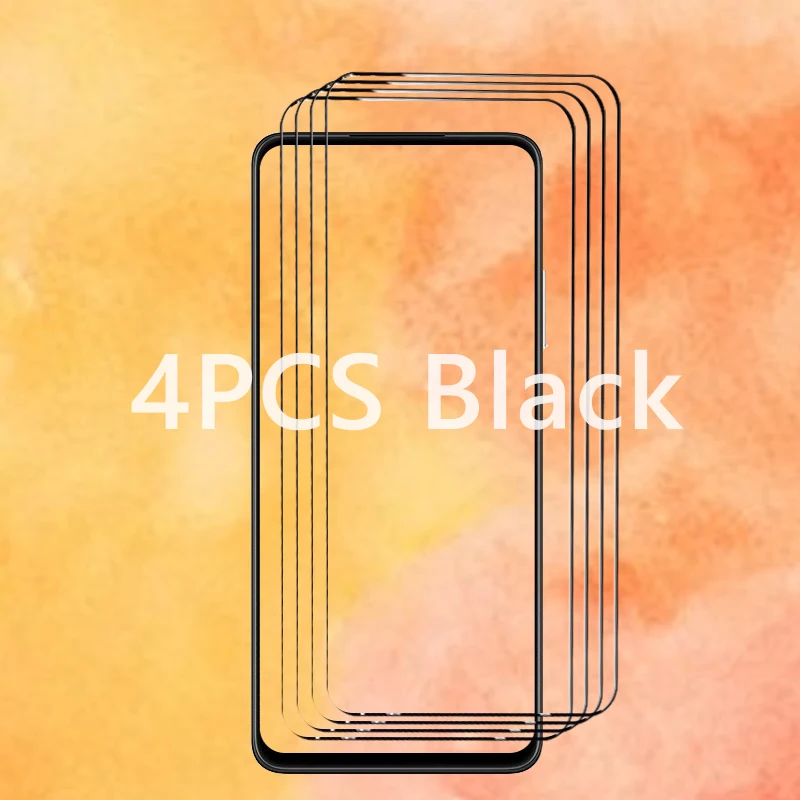 Premium Black Tempered Glass Screen Protector (1-4 Pack)