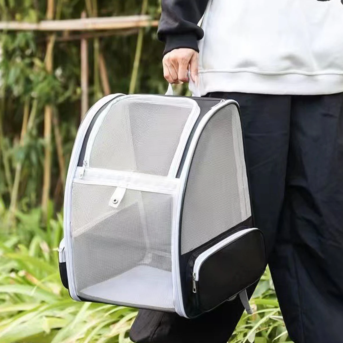Cat Carrier Bags Breathable Foldable Pet Backpack for Dogs Cats Portable Outdoor Travel Cat Transport Carrying Bag Pet Supplies
