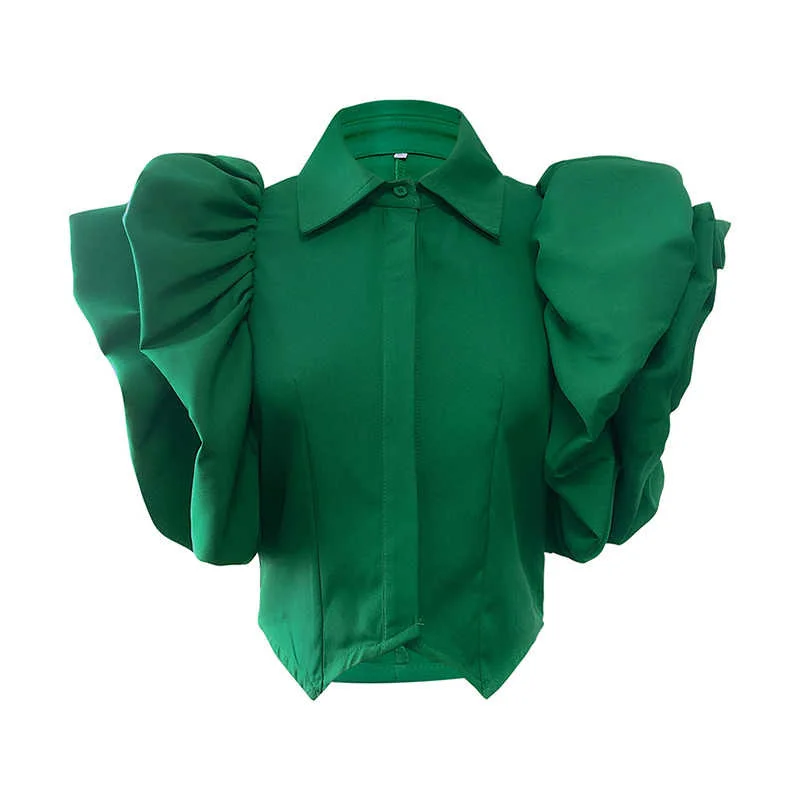 Vintage Ruffles Women Blouse