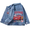 Kids Clothes Cartoon Lightning McQueen Denim Jacket for Boys And Girls 2026 Spring Autumn Casual Outerwear Baby Jeans Coat 3-10Y