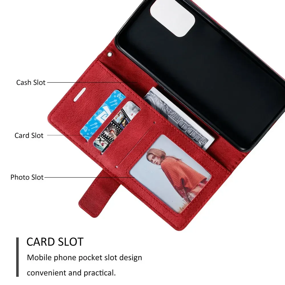 ILING Cover per Oppo A57 5G/4G/Oppo A77 5G/Realme Narzo 50 5G, 360° Protezione Ultra Sottile Trasparente Custodia Antiurto Anti-Graffio Caso con Protezione Schermo Integrata (Rosso Scuro