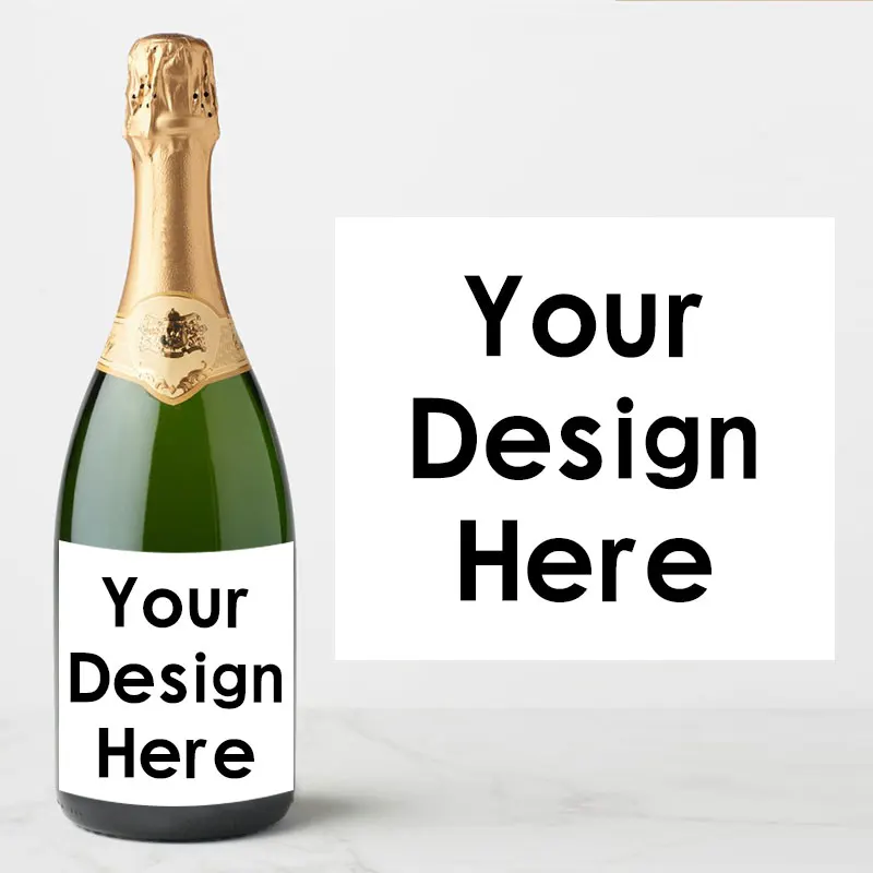 thumbnail image 1 of Pegatinas personalizadas para botellas de vino y champán, para bodas, compromisos, fiestas, bautizos, cumpleaños, baby showers, impresión de fotos decorativas, 1 of 5