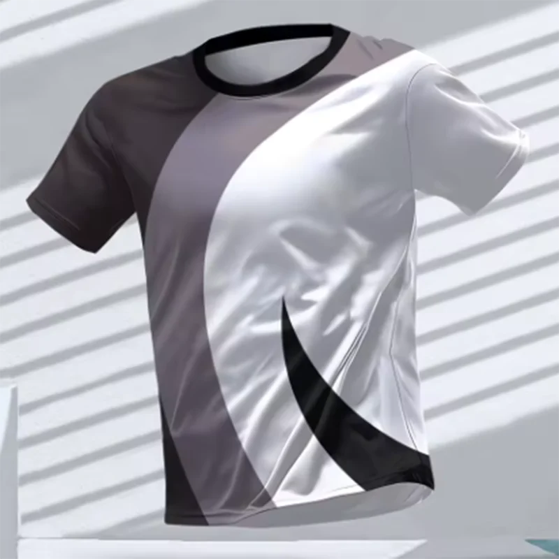 2025 Quick Drying Table Tennis Wear Men&rsquo;s Printed T-shirts Breathable Women&rsquo;s Fitness Wear Boys&rsquo; Large Badminton Training Tops