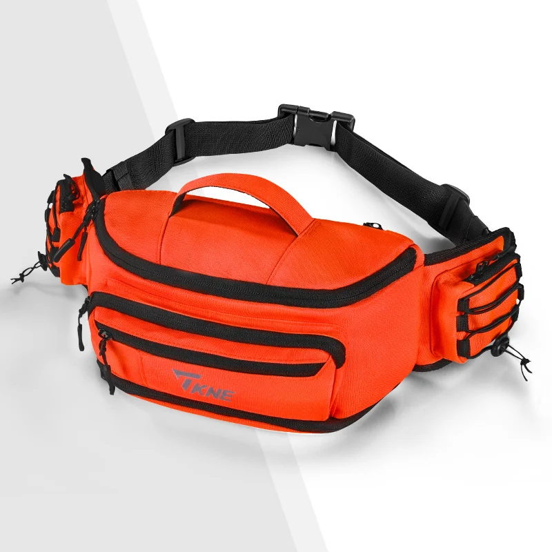 Waterproof Unisex Motorcycle Waist Bag with Secure Storage and Durable Material