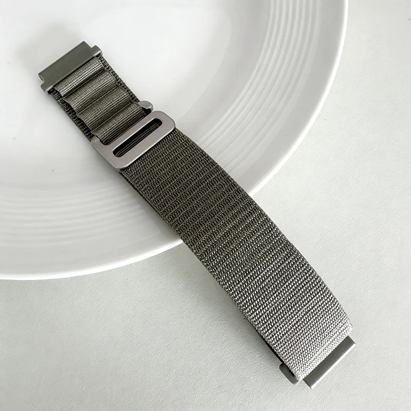 Alpine Loop Nylon Strap Watch Band - 22mm/20mm, Universal Fit