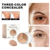 Three Color Concealer Naturally Covers Face Dark Circles Spots Acne Marks Foundation Make-up Brightening Skin Color Concealer 1