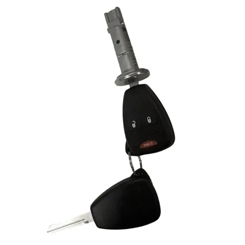 자동차 점화 잠금 실린더 교체(리모트 키 2개 포함) 05057297AJ 68054822AB 지프 도지 2006-2014 차량용