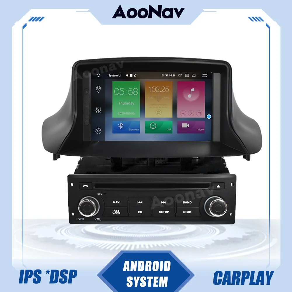 

A10 64GB Car Stereo DVD Player For Renault Megane 3 Fluence GPS Navigation Stereo Video Multimedia Carplay Radio Head Unit