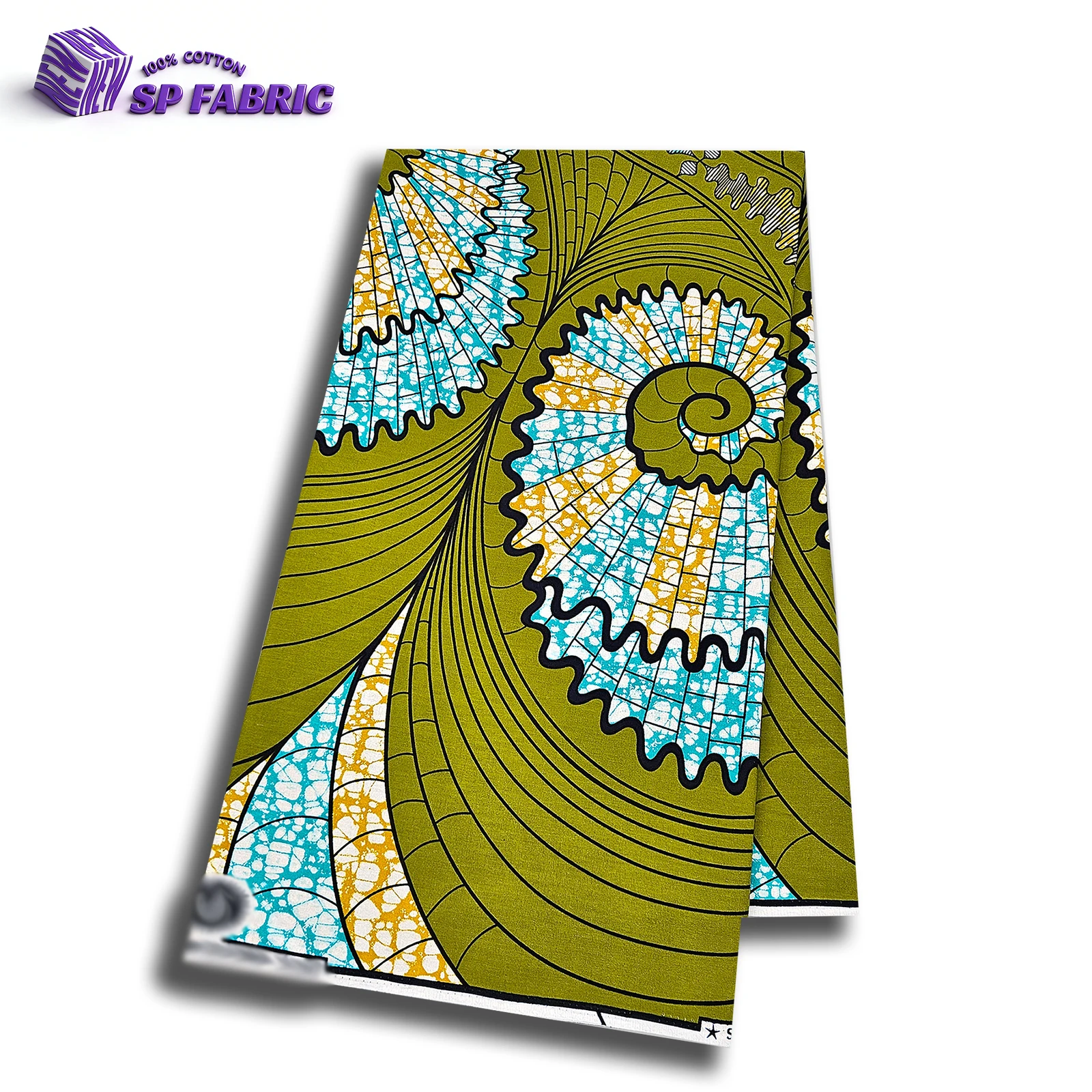 2026 new design super African wax print fabric 100% cotton 6 yards couture for wedding decoration 1