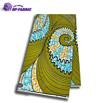 2026 new design super African wax print fabric 100% cotton 6 yards couture for wedding decoration 1