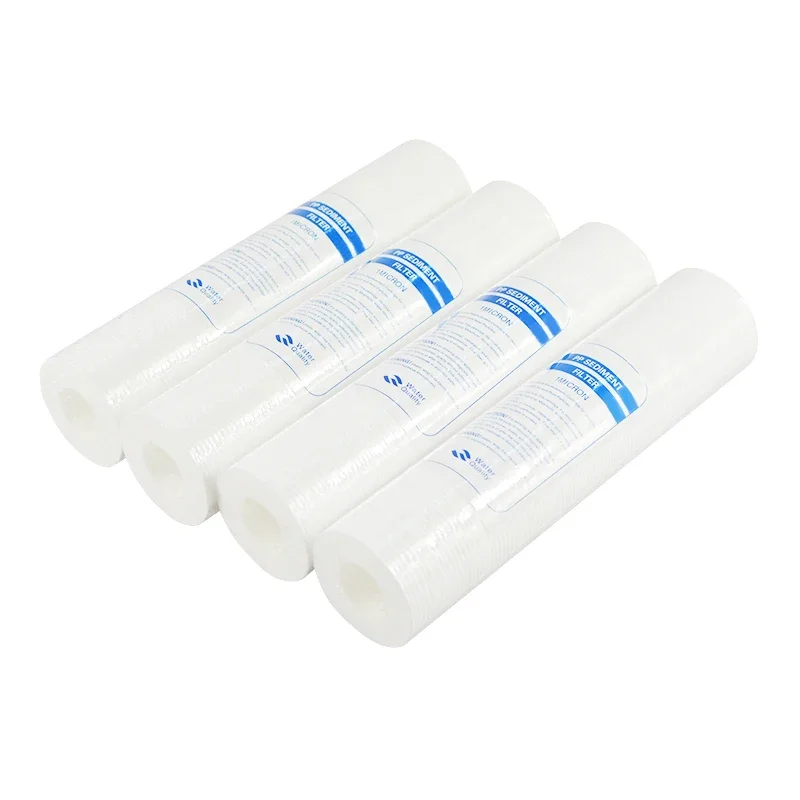 ATWFS Water Purifier 10 Inch 4pcs 1-Micron Sediment Water Filter Cartridge PP Cotton Filter Water Filter System