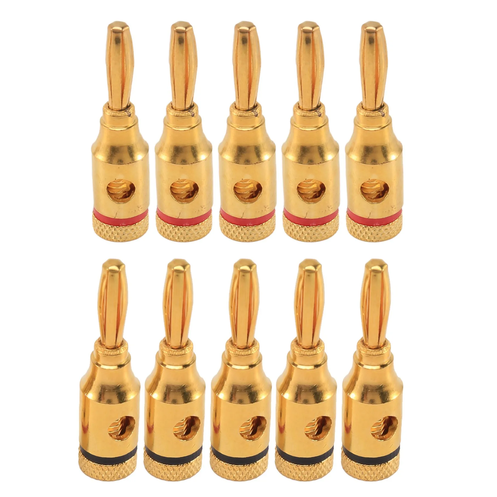 

Banana Plugs,Connectors, Open Screw Type, 5 Pairs