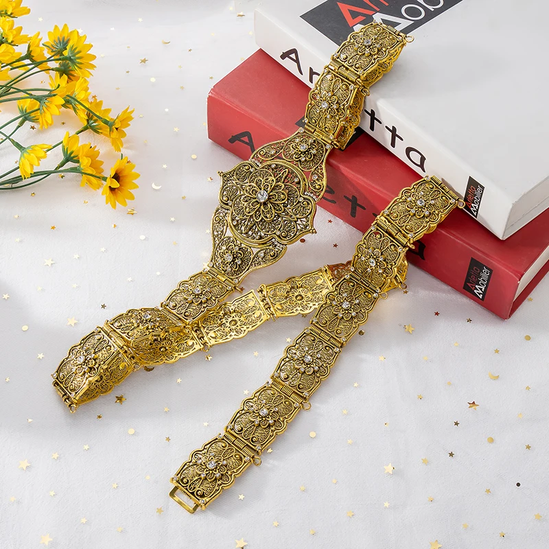 Arabian Luxury Bride Belt Women Caucasus Traditional Wedding Waist Chain Shipping Jewelry 3466250 bridal waistband