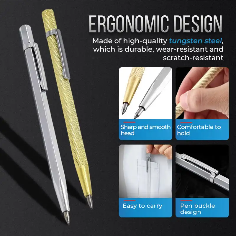 

Metal flat glass marker ceramic glass scribing needle tin note number engraving line alloy engraving scribing pen