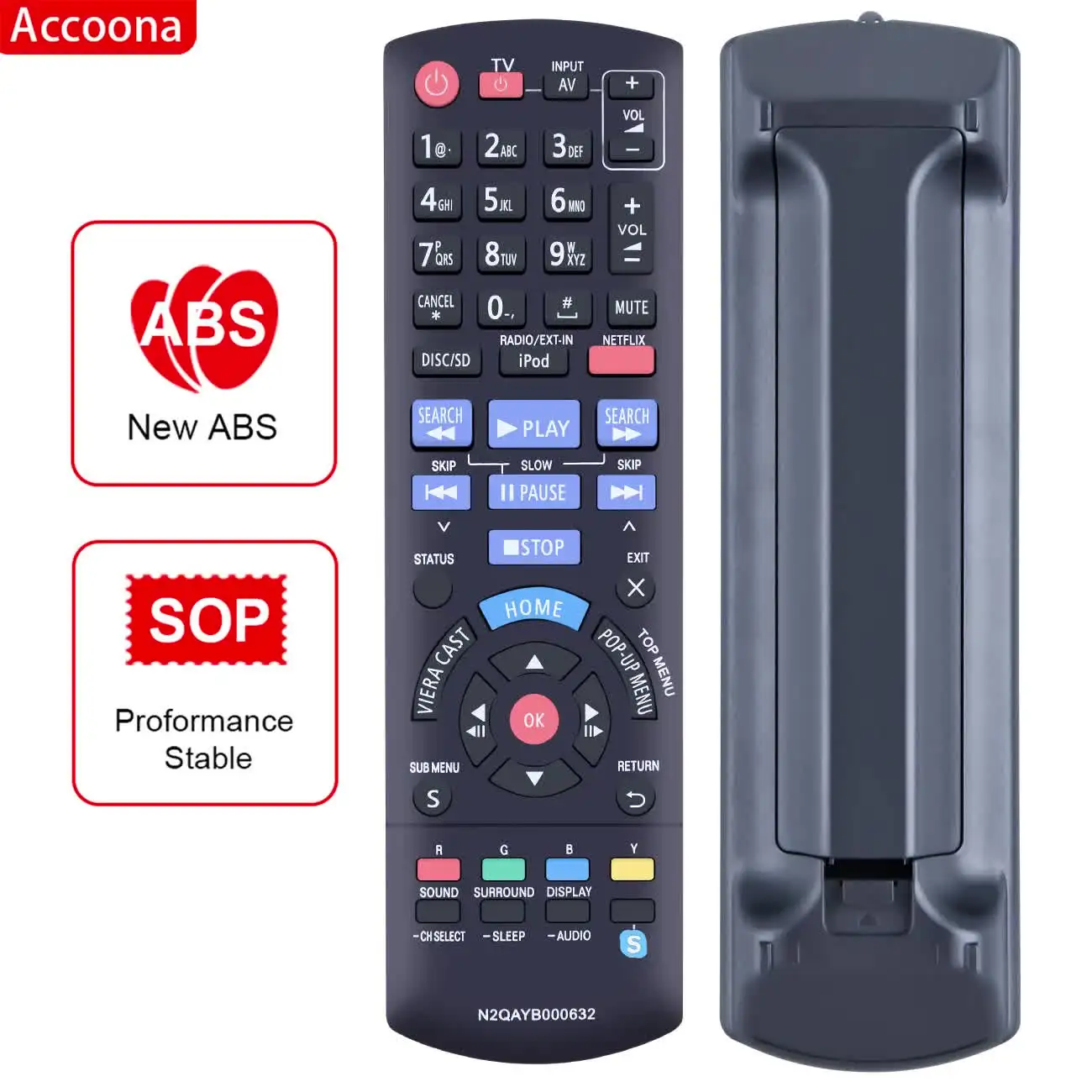 Telecomando Universale Compatibile Panasonic N2QAYB000673 / D1170 – Nuovo, A Infrarossi