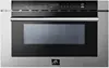 24" Inch. Microwave Drawer Oven with Touch Open Door - 1.2 Cubic Feet Electric Oven Capacity - Stainless Steel Child Safety Lock 1