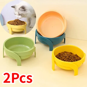 2Pcs Pet Feeder Bowl Dog Cat Bowls Water Food Feeding Bowl for Puppies Kittens Cats Dogs Pet Feeders