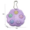 Fun Whack A Mole Keychains Decompression Fidget Toys Children Toys For Kids Simple Dimples Portable Fingertip Antistress Toys 6