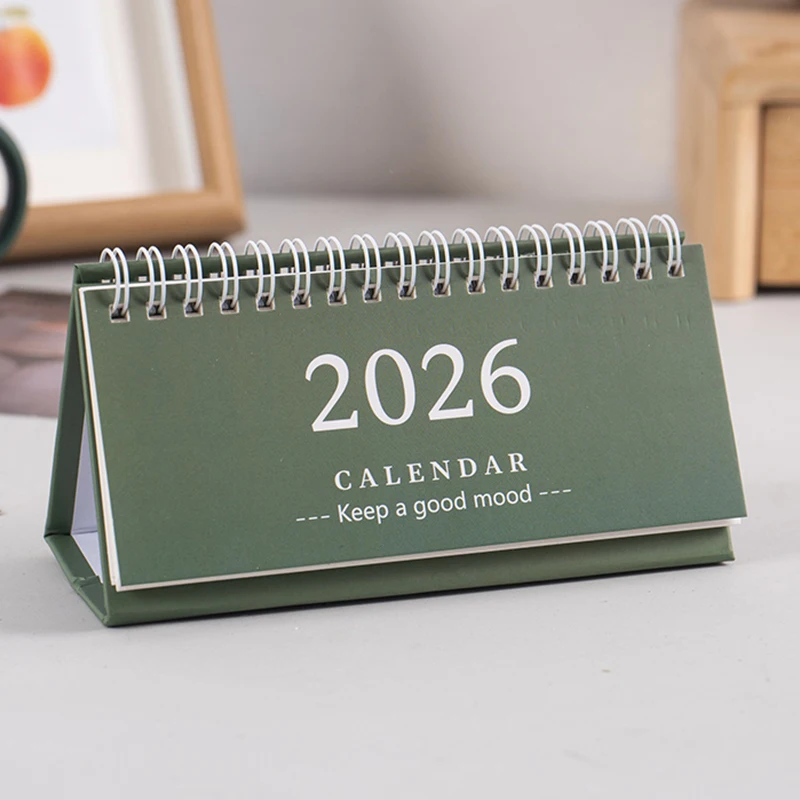 2026 Mini Desk Calendar Desktop Notepad Ornament Cute Simple Calendar,Christmas New Year Gift, Daily Planner Table Calendar