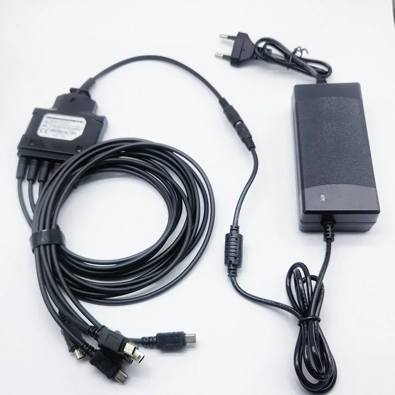 Multifunctional 6-Way Charger Cable Adapter For HYT Hytera TC310 TC320 TC-310 TC-320 Two Way Radio Charging