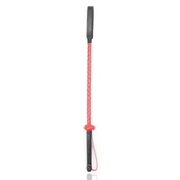 56CM Red Riding Crop PU Leather Whip Crops Equestrianism HorseWhip with Wristband 2
