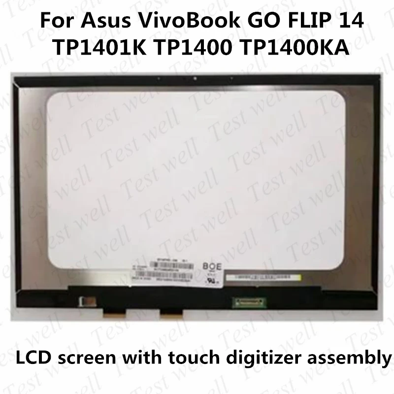 

Оригинальный светодиодный сенсорный ЖК-экран 1920*1080 для ноутбука Asus VivoBook GO FLIP 14 TP1401K Tp1400 Tp1400KA