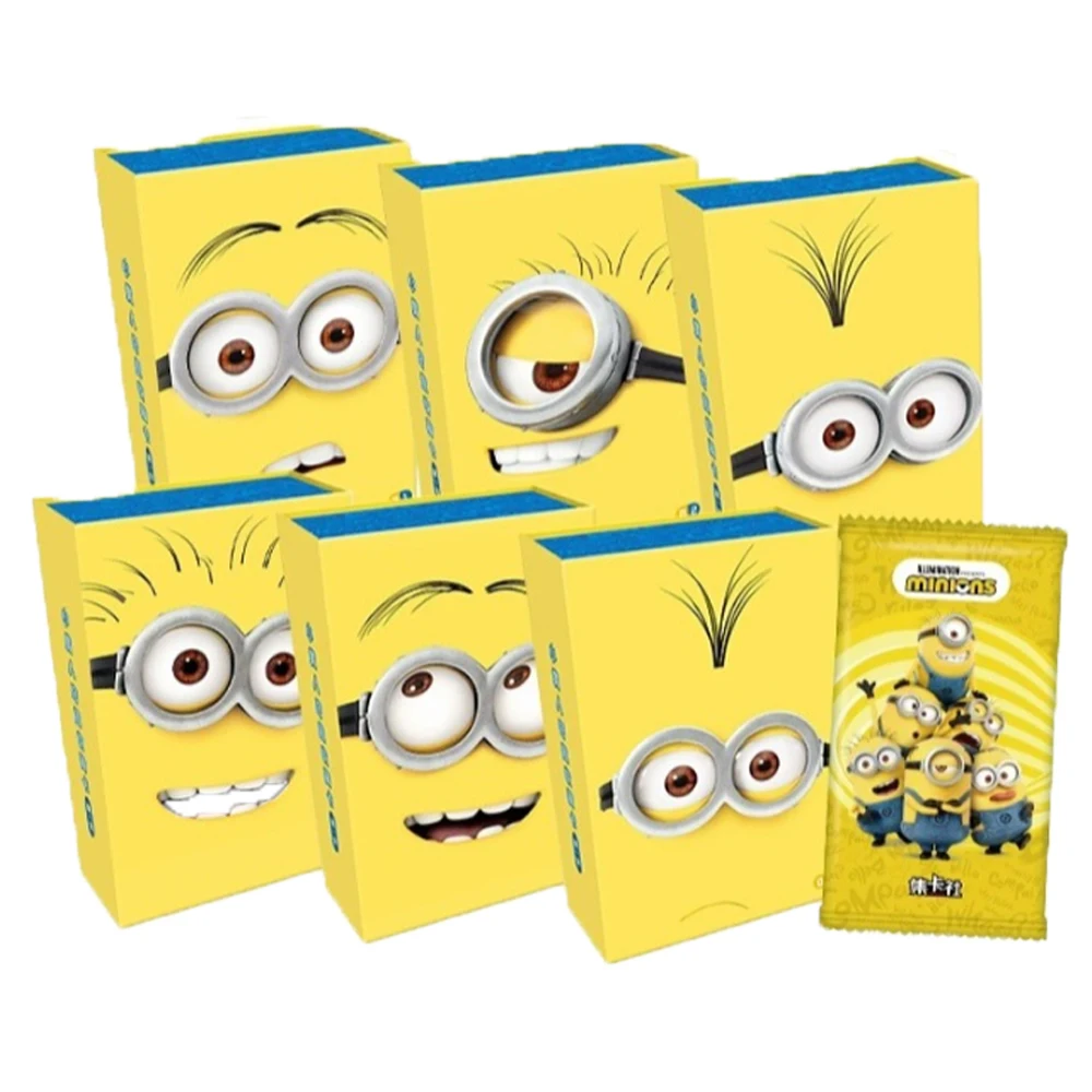 New Minions Fun Series Cards Film Minions Periferiche Product Set Completo Collezione Limitata Magnetic Attraction Card Table Toys Gift