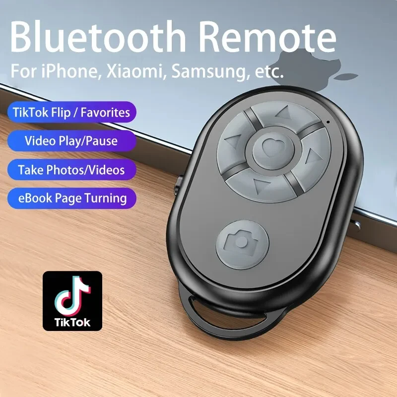 Bluetooth remote for iPhone Xiaomi IOS Android phone universal remote control selfie stick camera controller bluetooth remote control