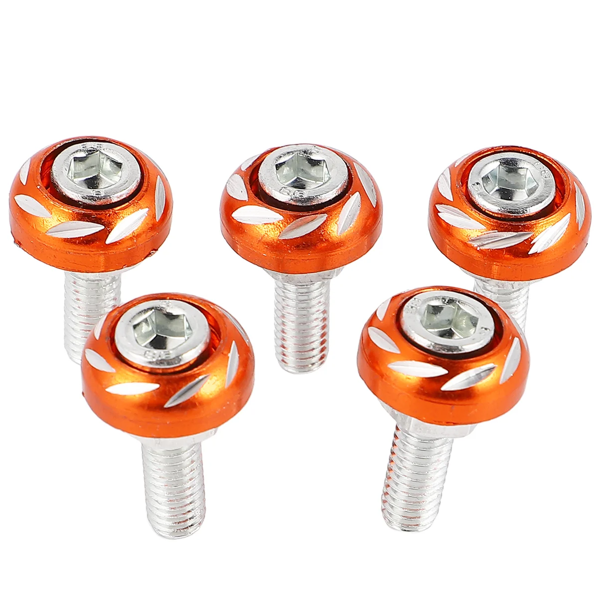 

Motorcycle License Plate Frame Electric Vehicle Moped Decorative Screws Modified Parts for Motorbike