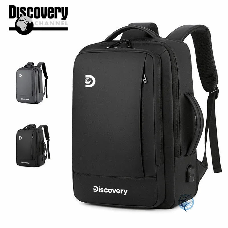 Discovery Men's Laptop Backpack Large Capacity Backpack Outdoor Waterproof  Insect-proof Backpack Travel Men's Business Backpack