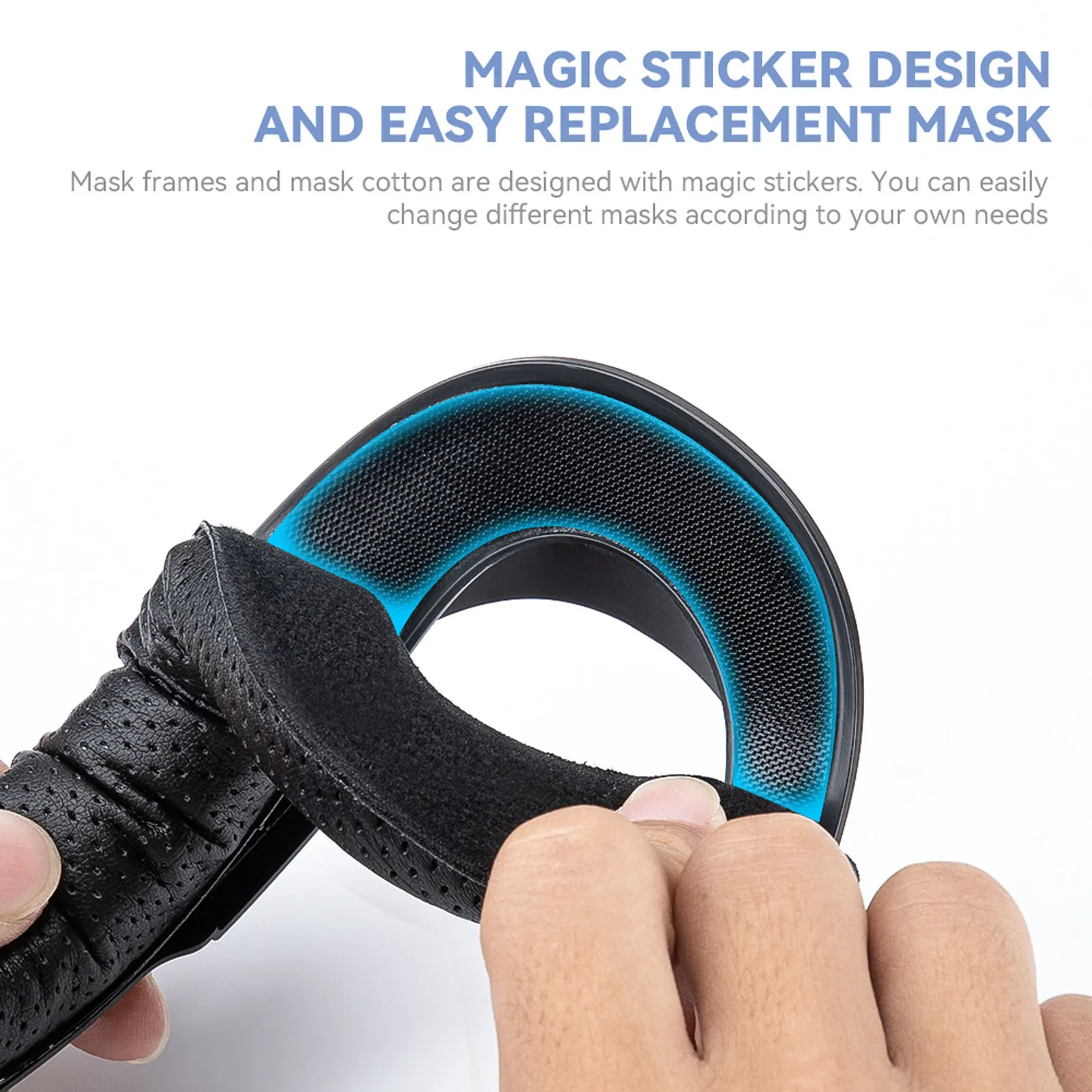 Hibloks VR Mask For Quest 2 Fan Cooler Facial Interface Face Pad Radiator Reliev