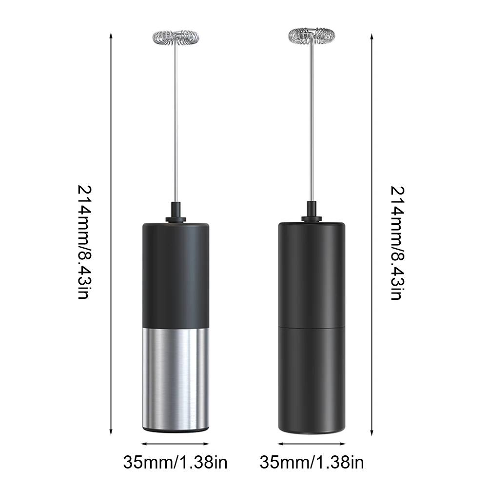 Mousseur à Lait Électrique Portable - Pour Cappuccino, Latte, Chocolat - Fonctionne Sur Piles - Rose