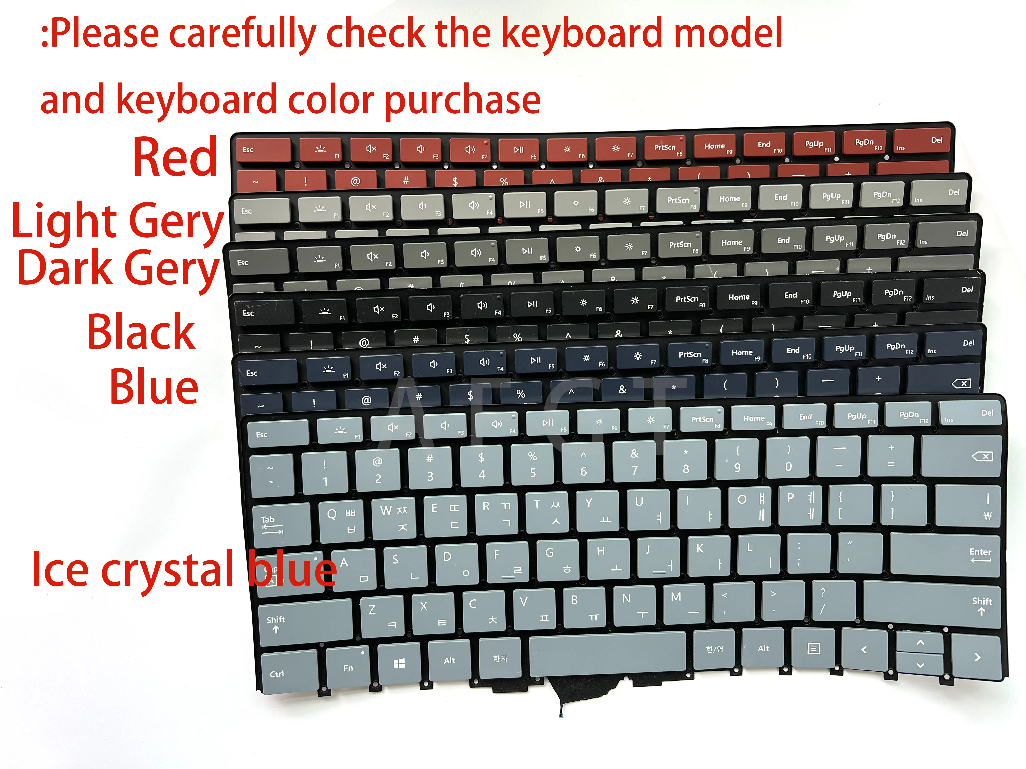 Original For Surface Pro8 ProX Key Cap Keyboard Cap 1983 1876 Complete Set Of Keycaps Black Grey Blue Red Korean