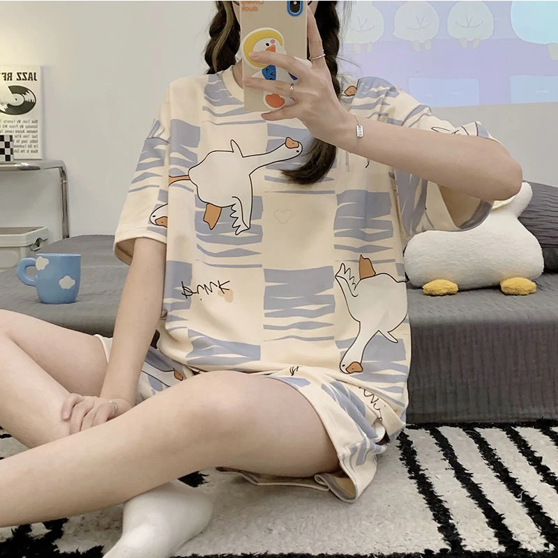 طقم ملابس نوم بيجامات نسائية قصيرة للنساء طقم بيجامات صيفي بيجاما نسائي ملابس منزلية سراويل صالة النوم