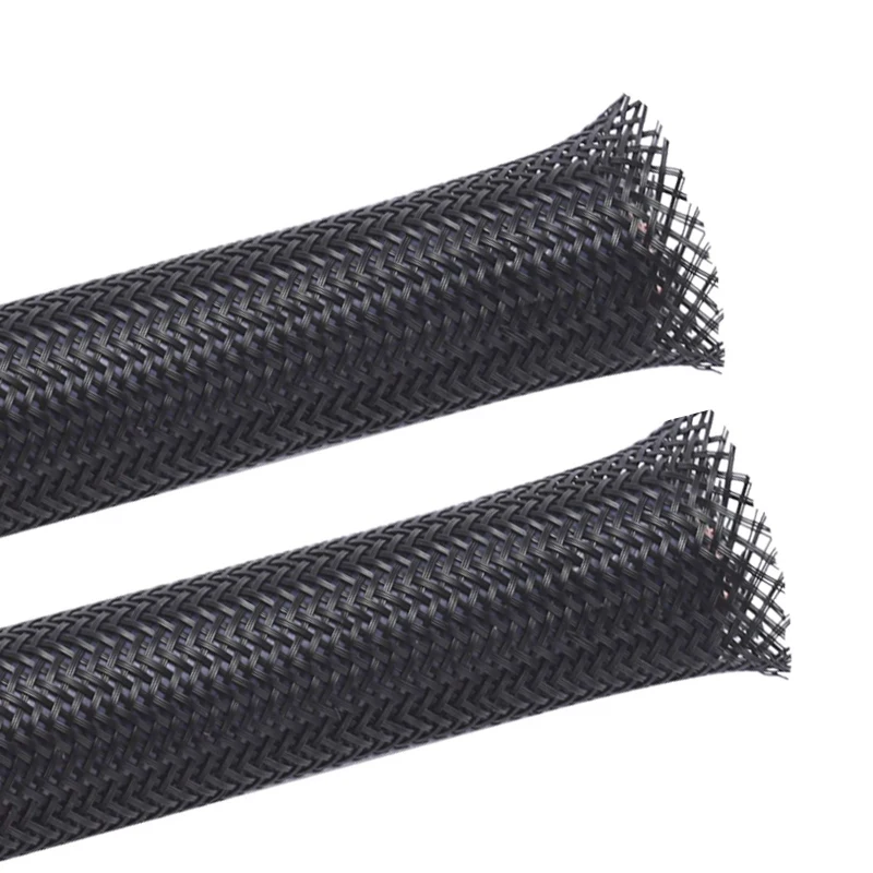 Cable Sleeve Length 1/5/10M Insulated Braided Sleeve Data line protection Wire Cable Flame-retardant PET tube