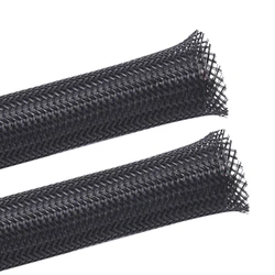 Cable Sleeve Length 1/5/10M Insulated Braided Sleeve Data line protection Wire Cable Flame-retardant PET tube