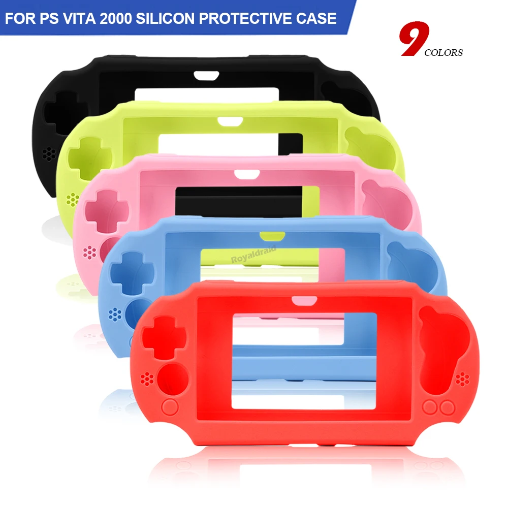 8 Colors TPU Silicone Soft Shell Protective Cover For PS Vita 2000 PSV ...