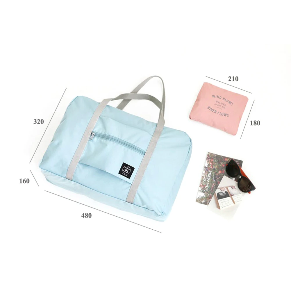 Multifunctional Folding Travel Bag Single Shoulder Hand Luggage Bag Large Capacity Luggage Storage Waterproof for Women and Men 6