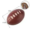 Relax with our Anti stress Fidget Rugby Ball for Office and Kids Brown Pressure Release Bouncy Squeeze Stress Relief Toy 4
