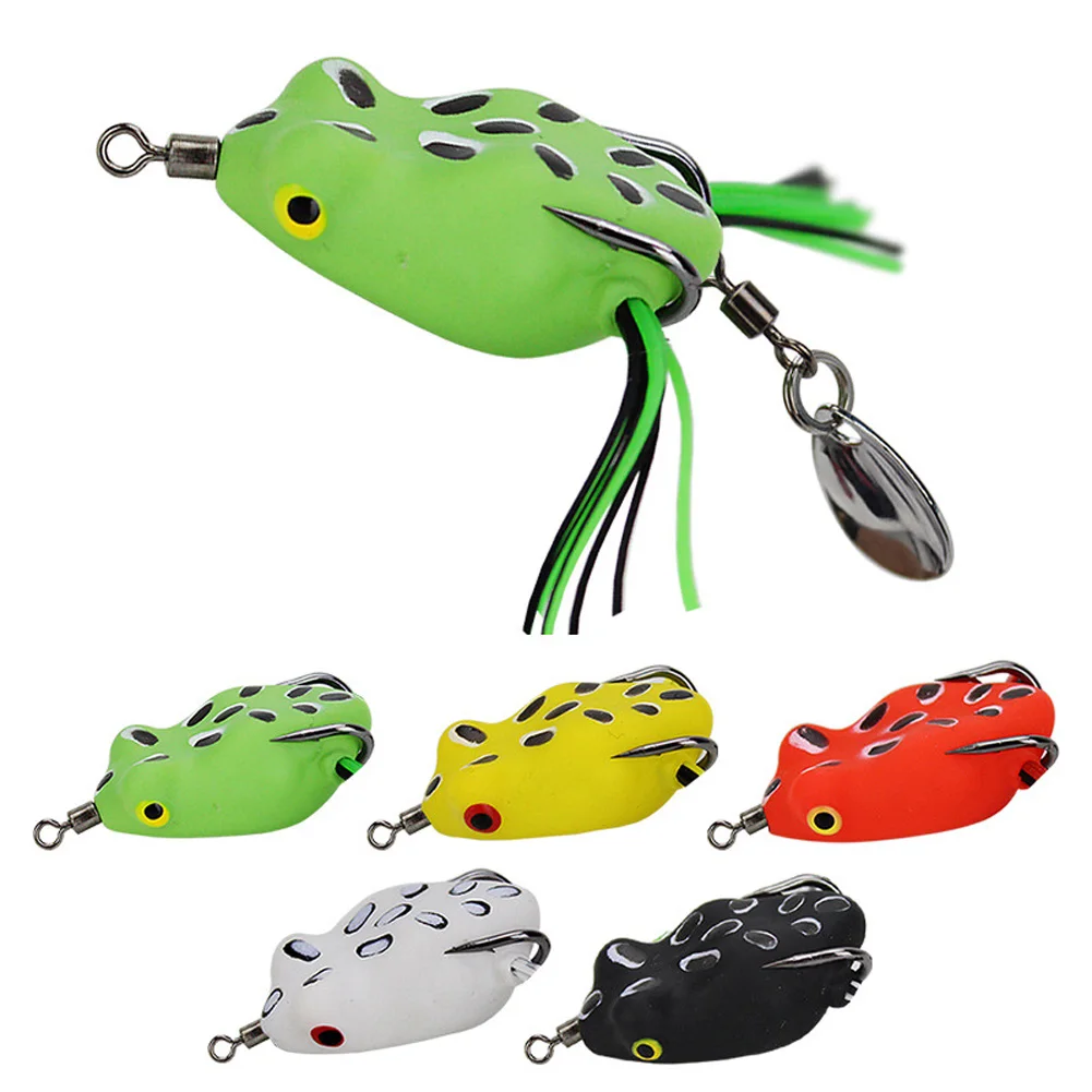 Rana Soft Fishing Lures Kit Fishing Lure Topwater Floating Ray Frog Artificial Bait Killer Winter Fishing Dropship