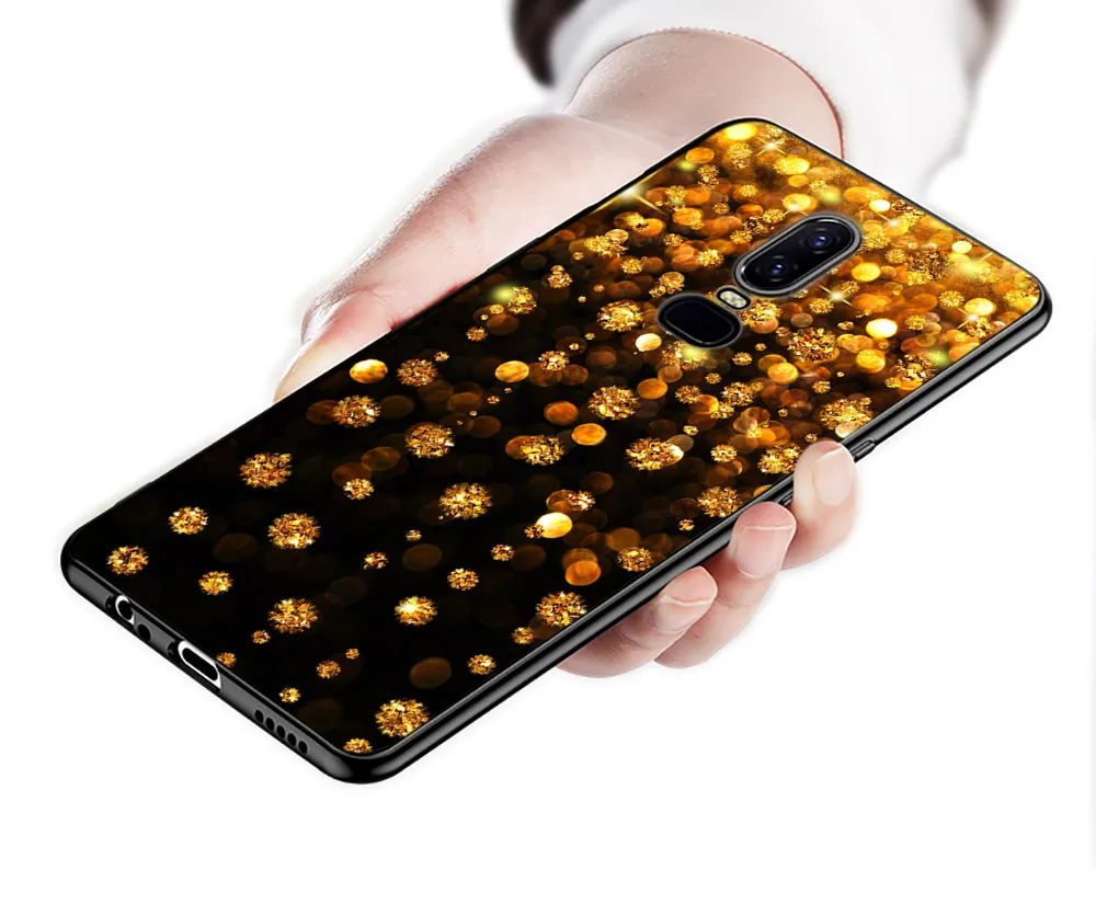 Yellow Gold Glitter For OnePlus 9R Nord CE N10 N100 8T 7T 6T