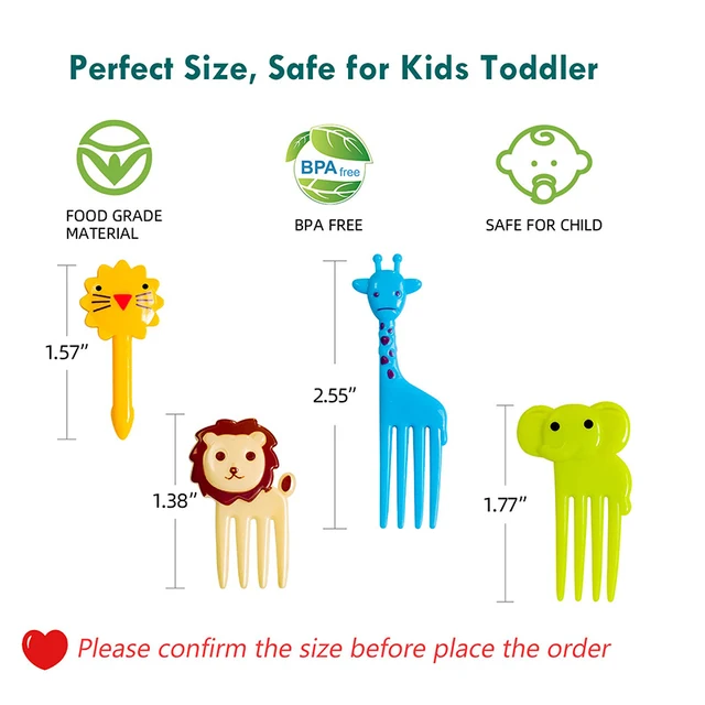 40pcs)Cure-dents Aux Fruits Pour Enfants, 40 Pièces, Décoration De Fête, Animal De Dessin Animé