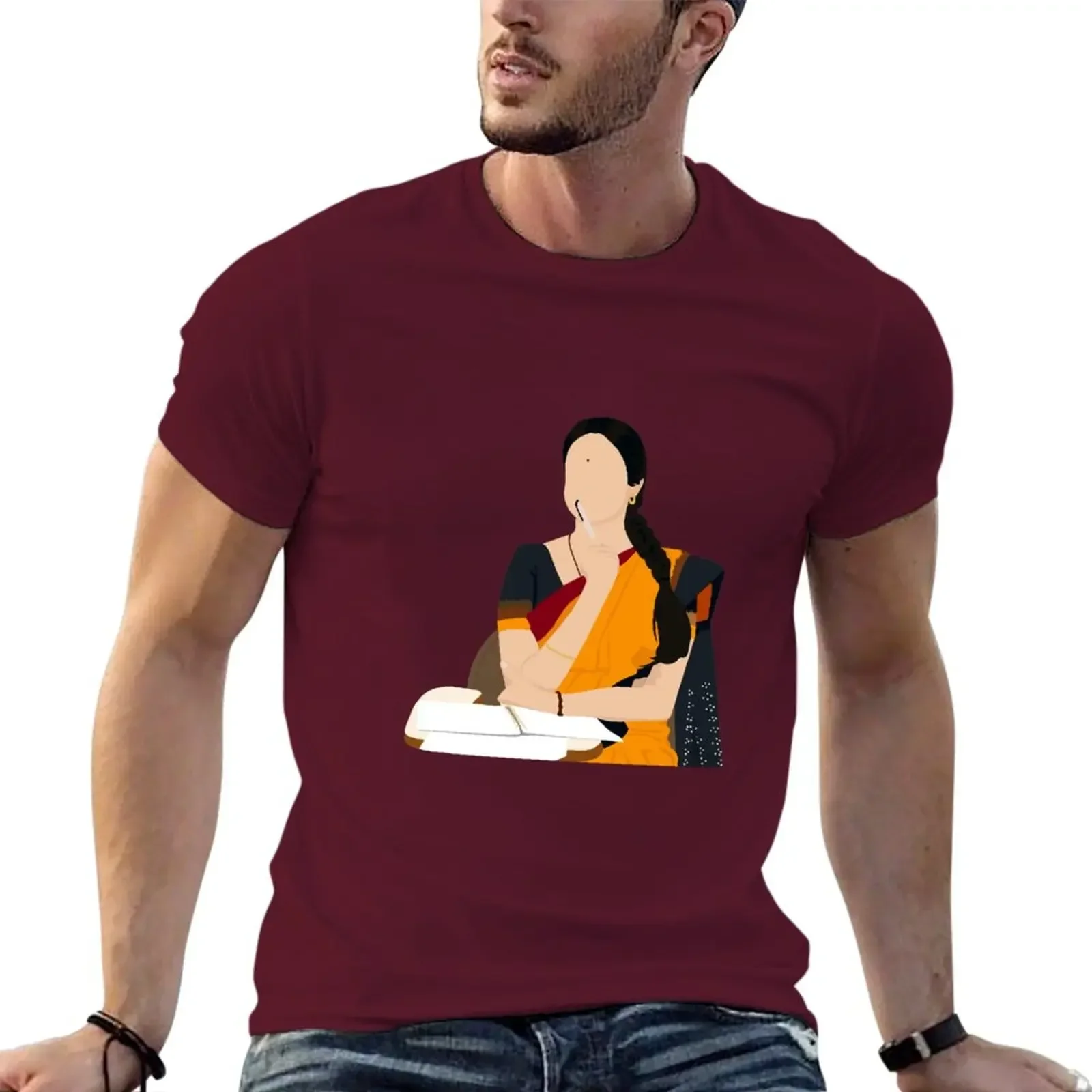 

Y2k Short Sleeves T Shirt English Vinglish - Sridevi T-Shirt Sublime Sweat Pure Cotton Tops Streetwear Aesthetic Men Clothes