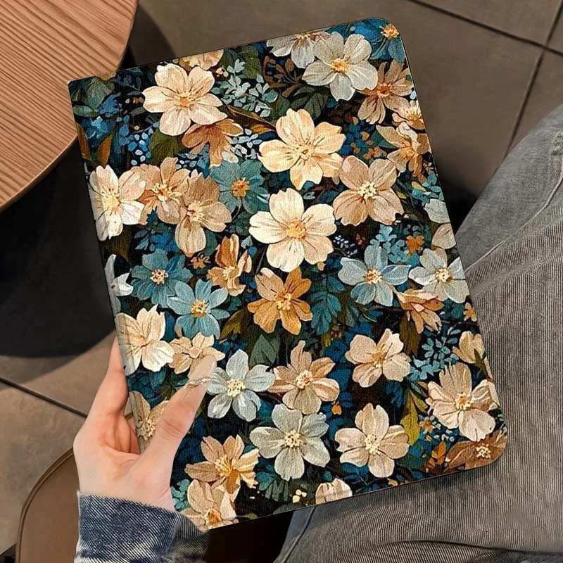Elegant Rose Flower Art Tablet Case